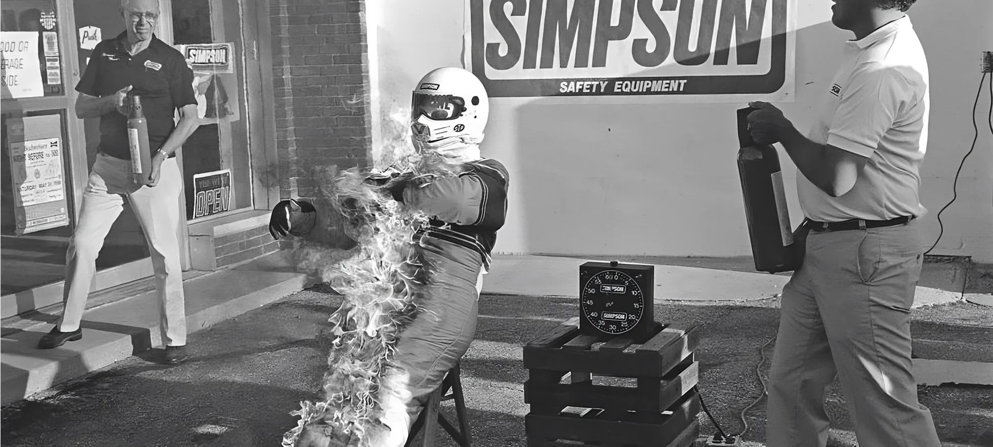 Nomex fire resistant racing suit technology