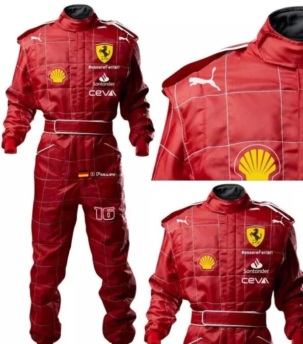 Ferrari driver and pit crew F1 costume uniform - iconic red representing speed and heritage