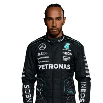 Lewis Hamilton racing costume - showcasing personalization and team identity in modern F1
