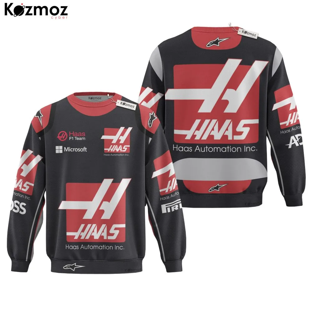 2020 Romain Grosjean Haas Race Suit Collection - Racing Team - - Image 4