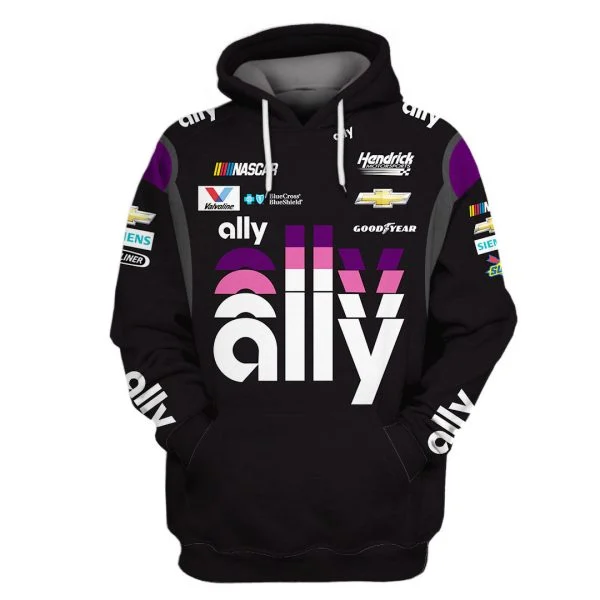 Jimmie Johnson Racing Tracksuit Ally 2021 Hoodie Collection - Hendrick Motorsports NASCAR Team Hoodie