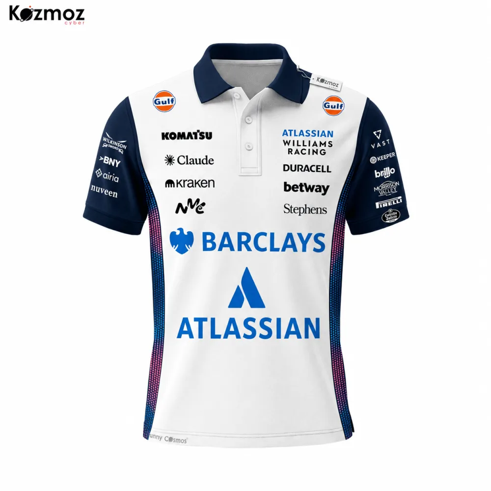Williams MonacoGP 2026 F1 Team Edition Custom Polo Shirt - Image 2