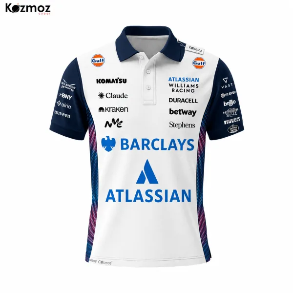 Williams MonacoGP 2026 F1 Team Edition Custom Polo Shirt - Image 2