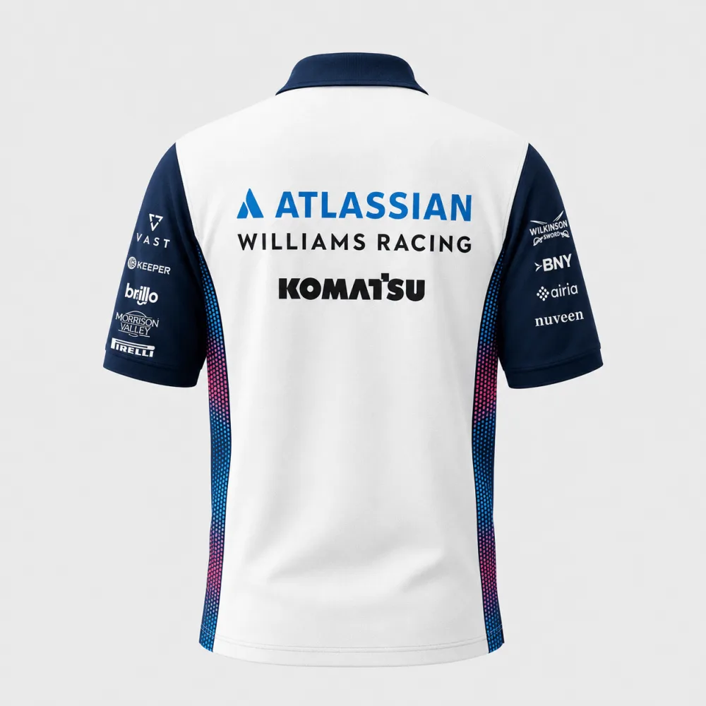 Williams MonacoGP 2026 F1 Team Edition Custom Polo Shirt - Image 3