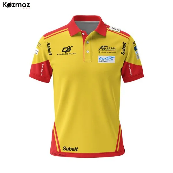 Alternative view of AF Corse Racing Shirt Polo - Le Mans 24h Motorsport Fans Gear Tee