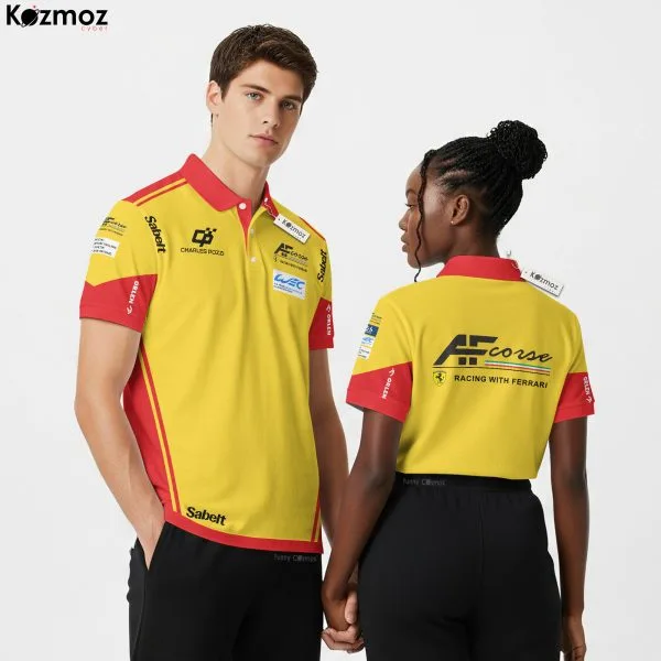 AF Corse Racing Shirt Polo - Le Mans 24h Motorsport Fans Gear Tee
