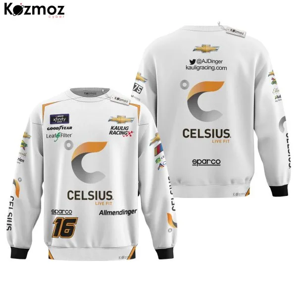 AJ Allmendinger Racing Costume Celsius 2023 Collection - Kaulig NASCAR Racing Team - Image 4