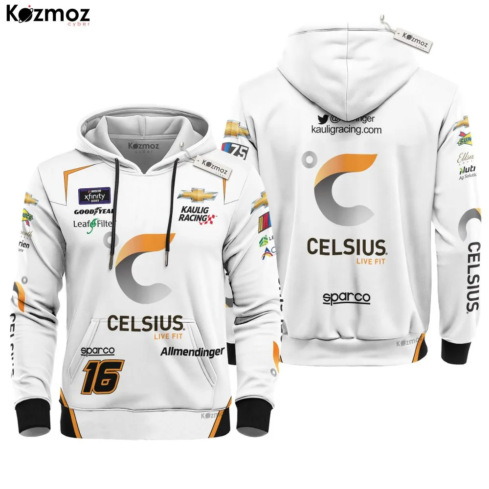 AJ Allmendinger Racing Costume Celsius 2023 Collection - Kaulig NASCAR Racing Team - Image 2