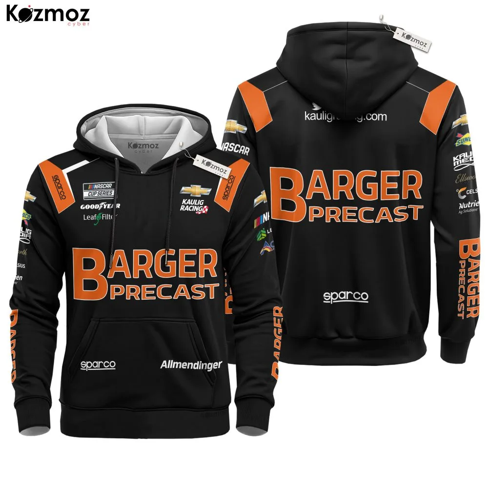 AJ Allmendinger Racing Suit Barger Precast 2023 Collection - NASCAR Racing Team - Image 2
