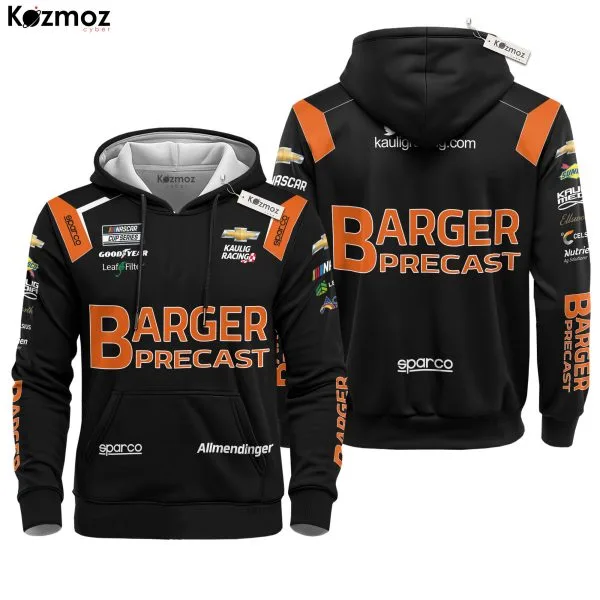 Alternative view of AJ Allmendinger Racing Suit Barger Precast 2023 Collection - NASCAR Racing Team
