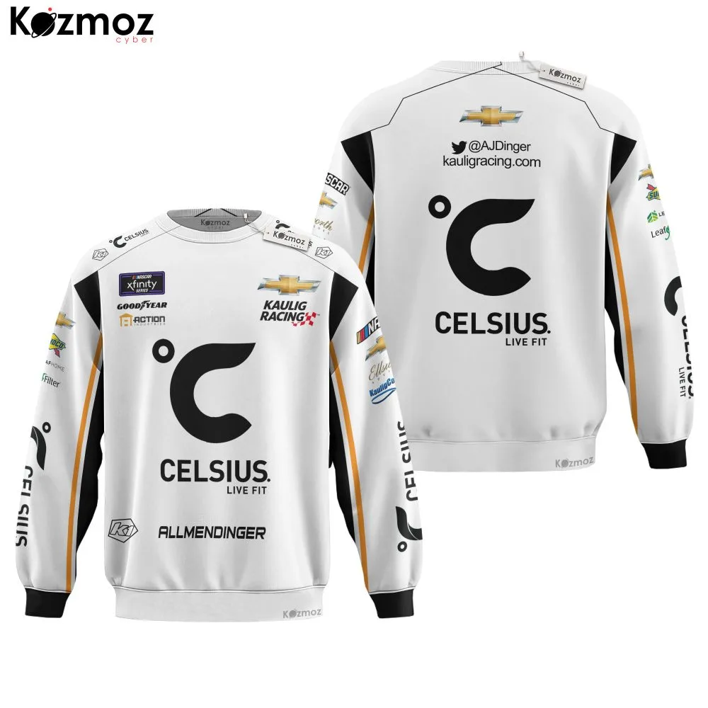 AJ Allmendinger Racing Suit Celsius 2024 Collection - NASCAR Racing Team - Image 4
