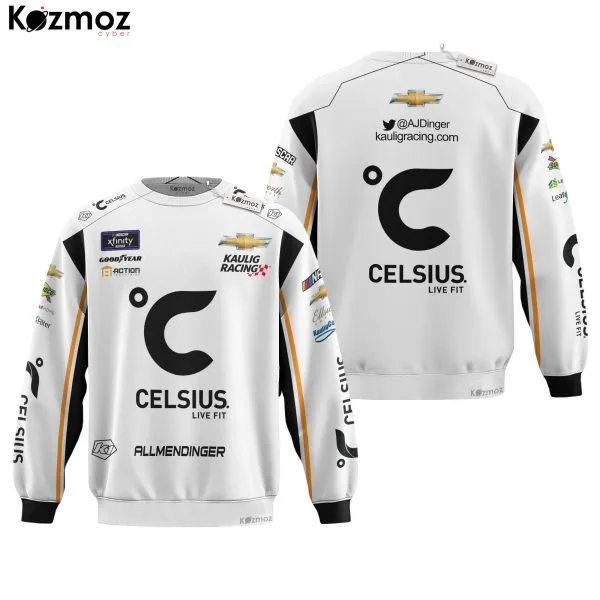 AJ Allmendinger Racing Suit Celsius 2024 Collection - NASCAR Racing Team - Image 4