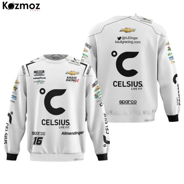 AJ Allmendinger Racing Suit Celsius 2024 Collection - NASCAR Racing Team - Image 4
