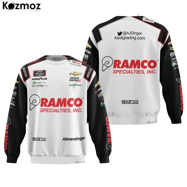 AJ Allmendinger Racing Suit Ramco 2021 Collection - NASCAR Racing Team - Image 4
