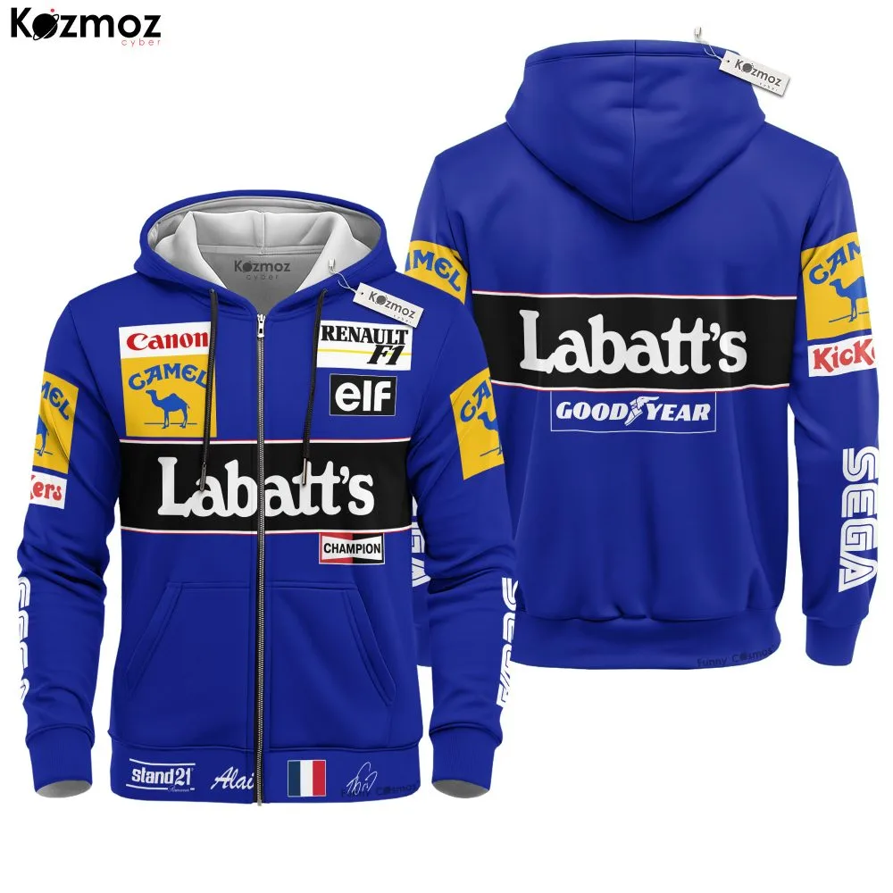 Alain Prost Racing Suit Labatt's 1993 Collection - Williams Renault Team - Image 3