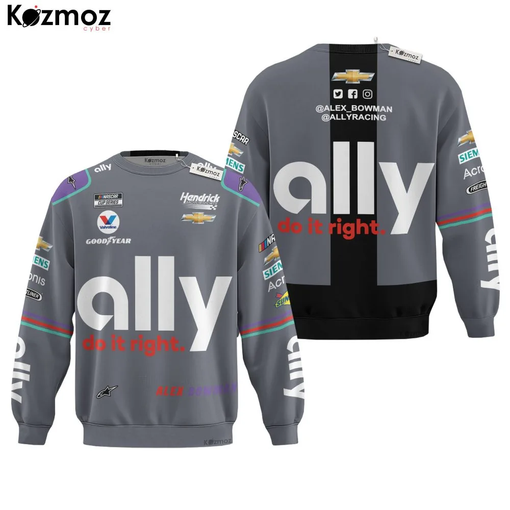 Alex Bowman Racing Suit Ally 2022 Collection - NASCAR Racing Team - Image 4