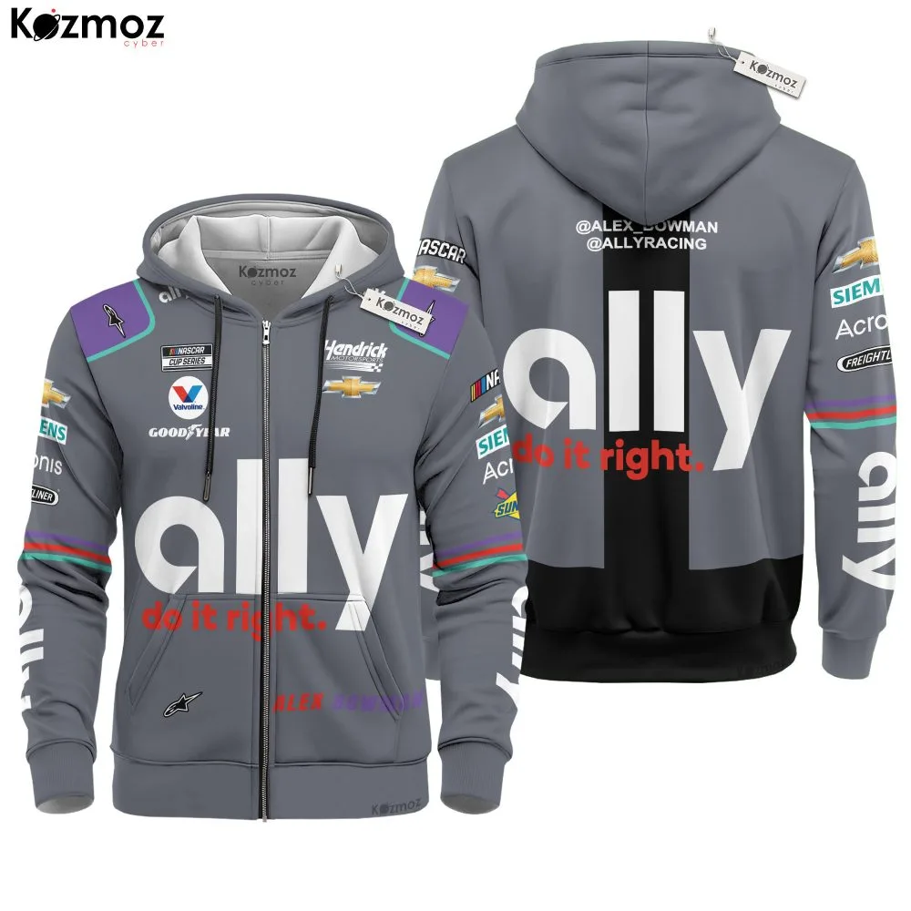 Alex Bowman Racing Suit Ally 2022 Collection - NASCAR Racing Team - Image 3