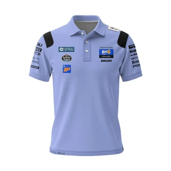 Alternative view of Alex Marquez #73 Gresini Racing Custom Polo Shirt