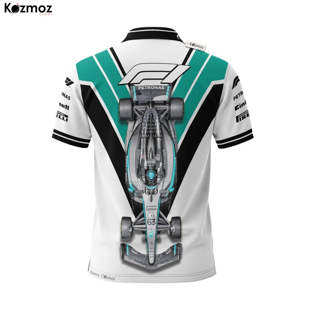 AMG Petronas 2025 Racing Polo Shirt Polo Team - Image 4