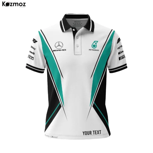 AMG Petronas 2025 Racing Polo Shirt Polo Team - Image 3