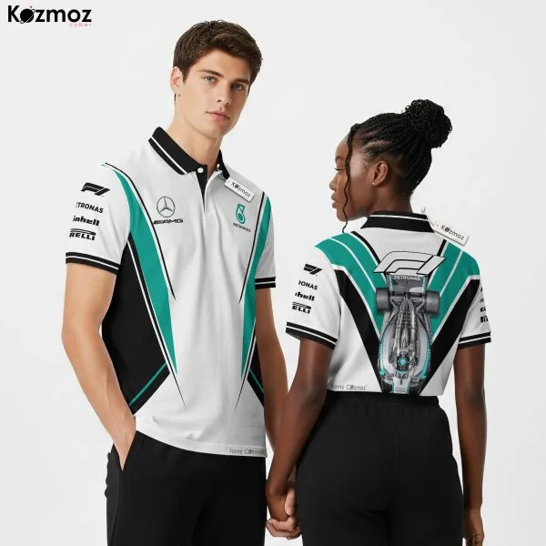 AMG Petronas 2025 Racing Polo Shirt Polo Team
