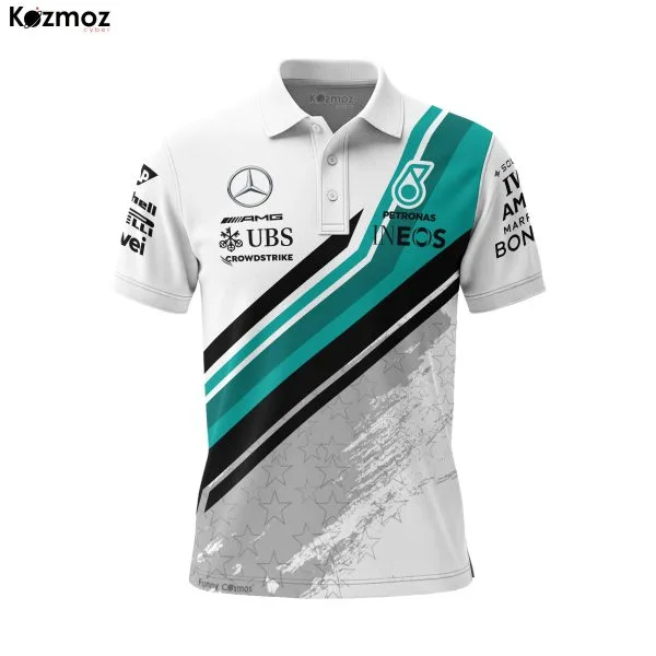Alternative view of AMG Petronas 2025 Racing Polo Shirt Themed Polo Team