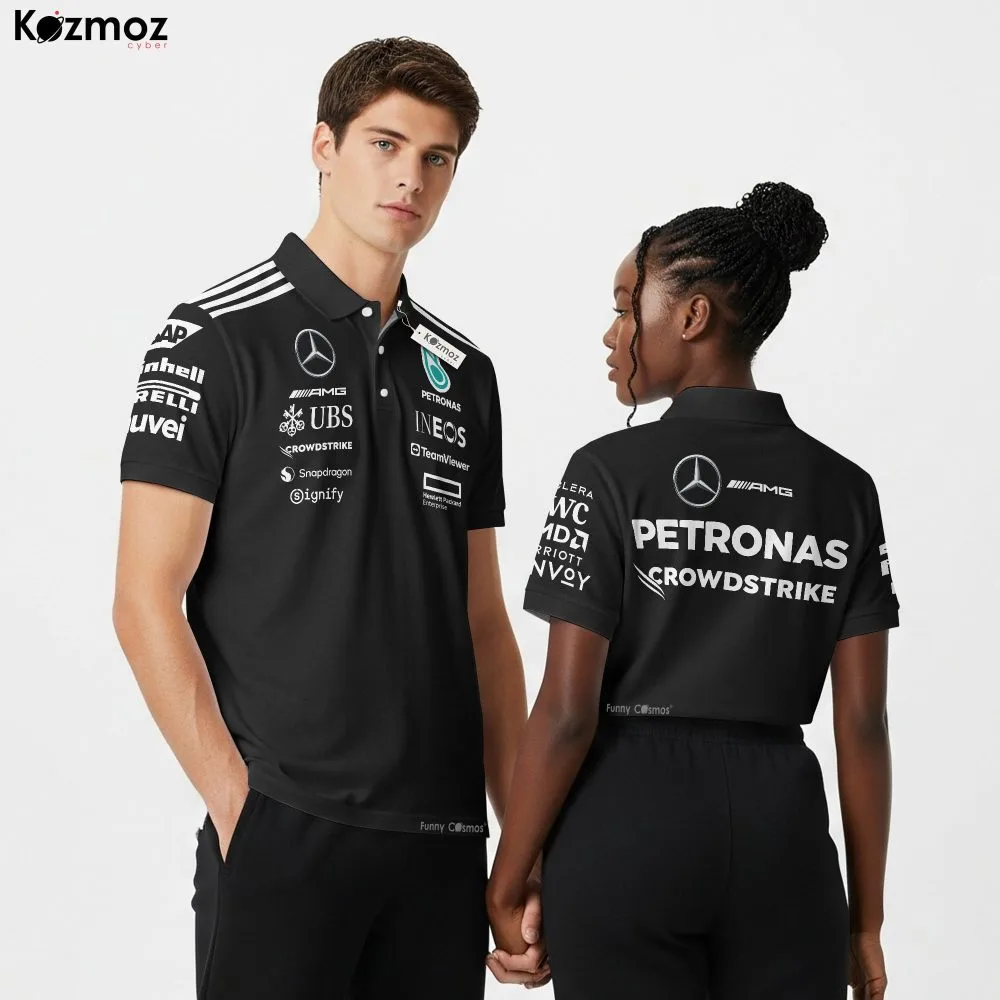 AMG Petronas F1 Polo Shirt Pack - Merc Team Bundle Gift - Image 3