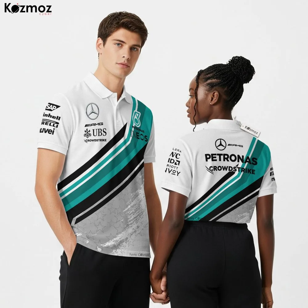 AMG Petronas F1 Polo Shirt Pack - Merc Team Bundle Gift - Image 5