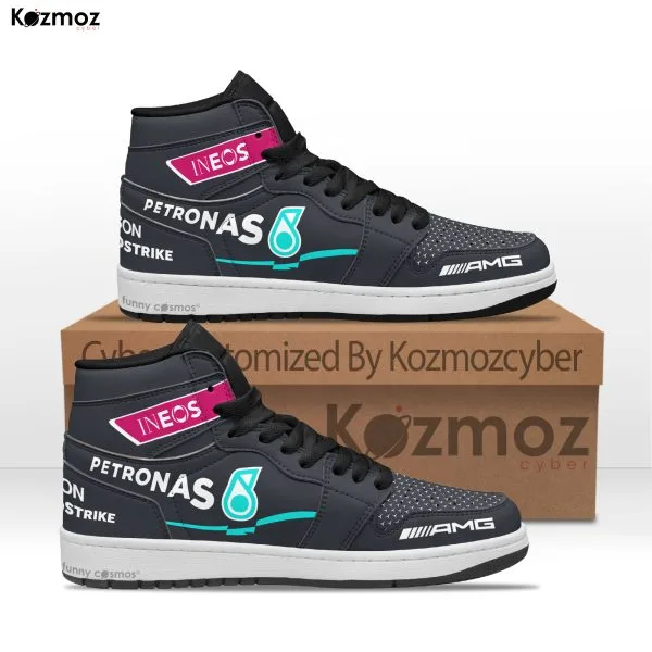 AMG Petronas Lewis Hamilton Custom Shoes Black Arrows Livery W11 Racing Shoes - 2