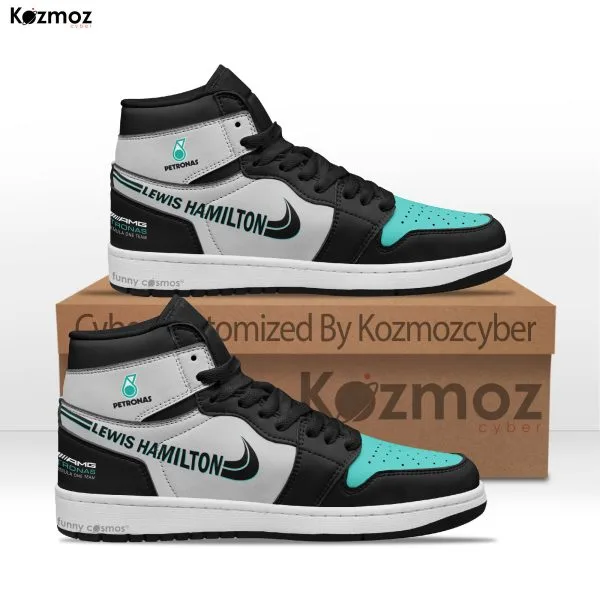 AMG Petronas Lewis Hamilton Custom Shoes W05 Livery 2014 Racing Shoes