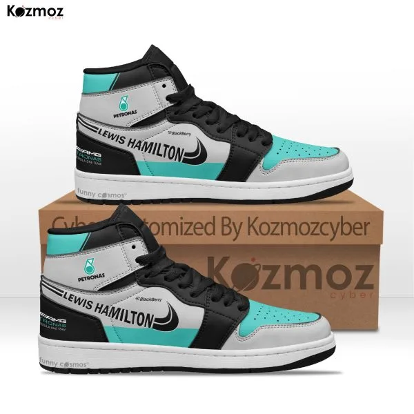 AMG Petronas Lewis Hamilton Custom Shoes W06 Livery 2015 Racing Shoes - 2