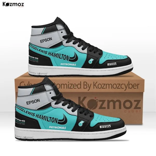 AMG Petronas Lewis Hamilton Custom Shoes W08 Livery 2017 Racing Shoes - 3