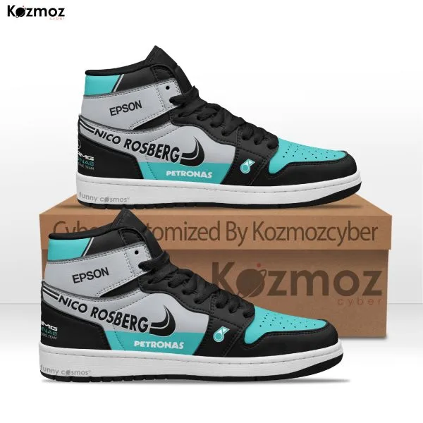 AMG Petronas Nico Rosberg Custom Shoes W07 Livery 2016 Racing Shoes