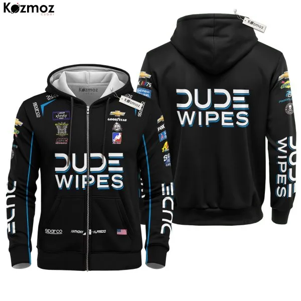 Anthony Alfredo Racing Suit Racing Costume Dude Wipes 2023 Collection - BJ McLeod Motorsports NASCAR Racing Team - Image 3