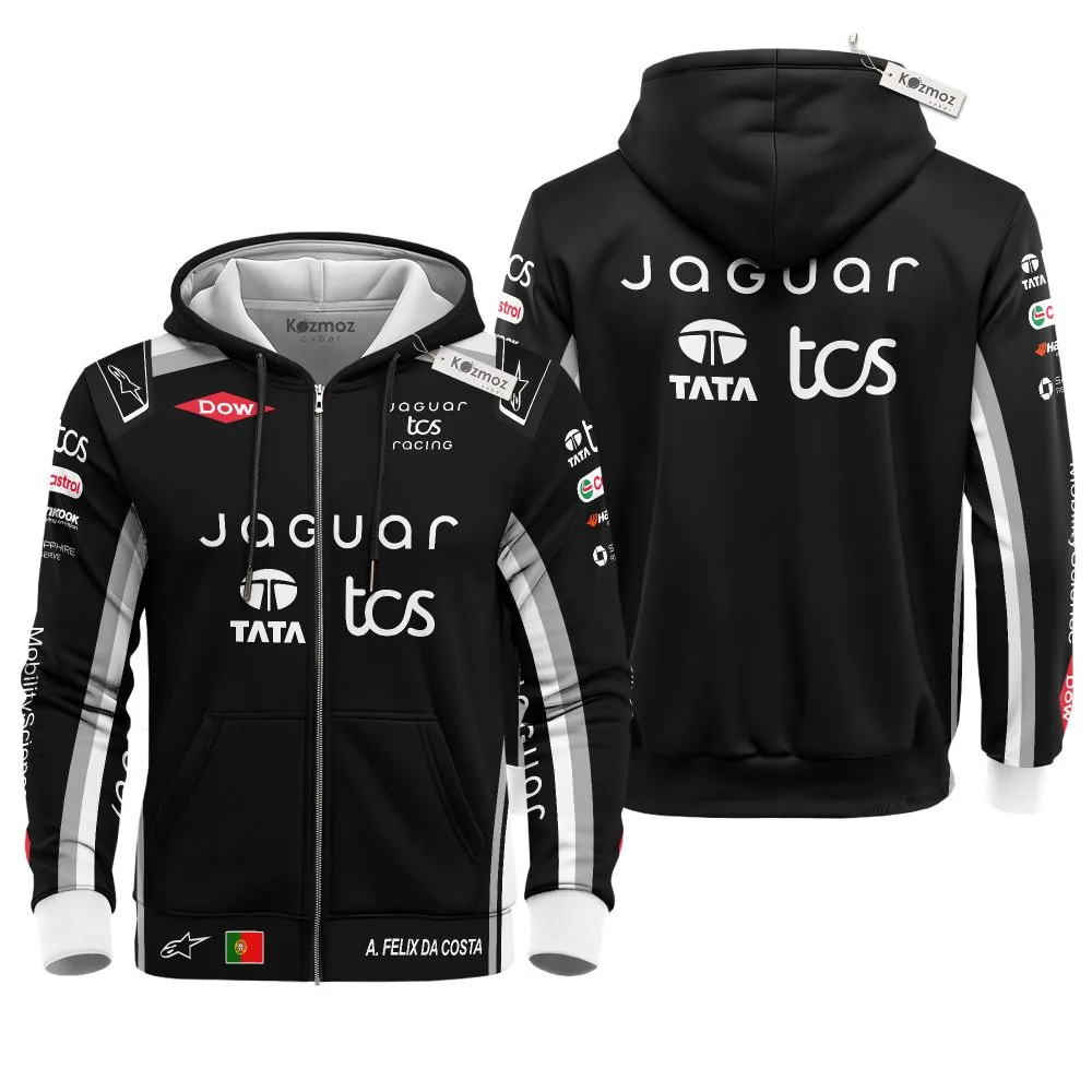 Antonio Felix da Costa Jaguar TCS Formula E Racing Hoodie Costume Racing Suit - Image 4