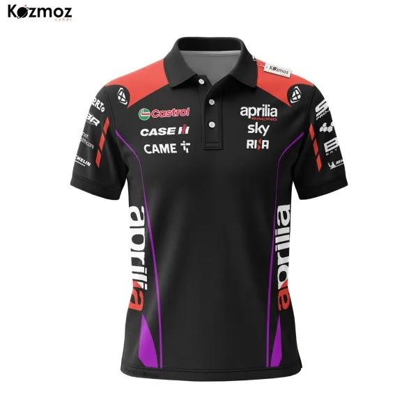 Alternative view of Aprilia Racing MotoGP Team Polo Shirt