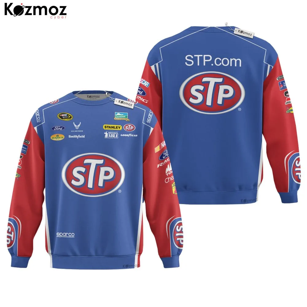 Aric Almirola Racing Suit STP Red Blue 2012 Collection - NASCAR Racing Team - Image 4