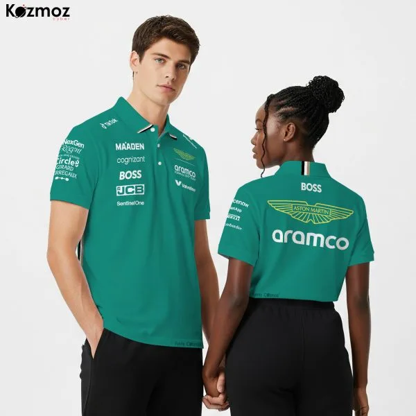 Aston Martin Racing Polo Shirt 2025 Aramco Cognizant Team Polo