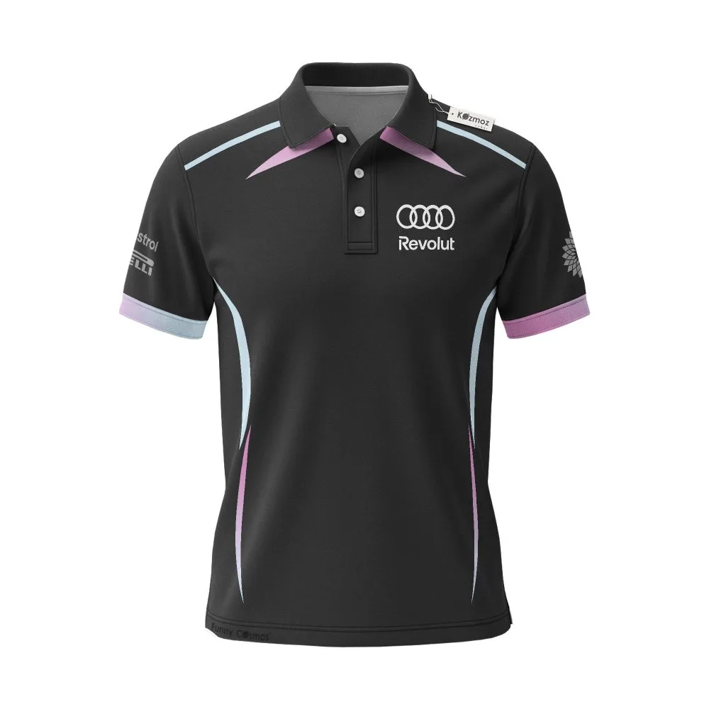 Audi F1 2026 Team Special Miami Collection Racing Custom Polo Shirt - Image 2