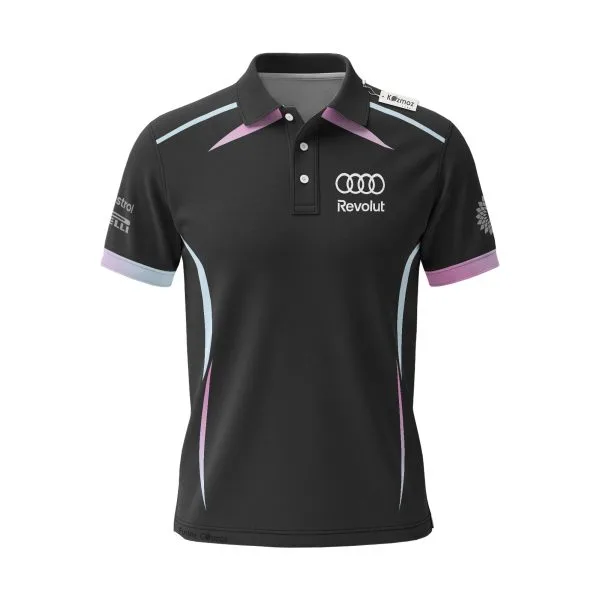 Alternative view of Audi F1 2026 Team Special Miami Collection Racing Custom Polo Shirt