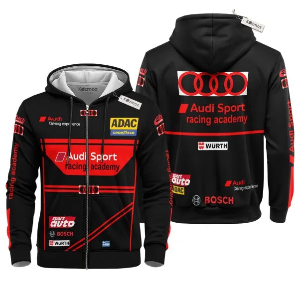 Alternative view of Audi Sport GT Racing Hoodie Audi Sport Racing Academy 2024 Custom Racing Hoodie