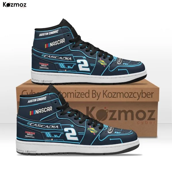 Austin Cindric Custom Shoes Team Penske eCascadia Freightliner Mustang Livery 2023 Livery #2 Racing Shoes