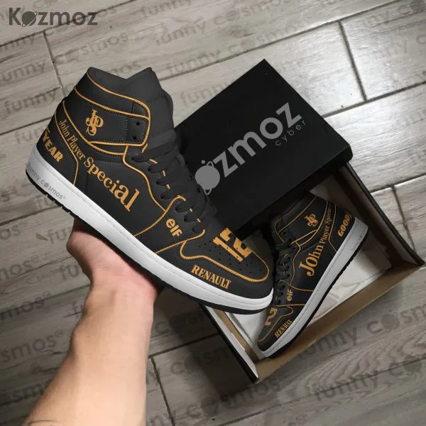 Ayrton Senna F1 High-Top Lotus 98T 1986 Custom Racing Shoes - Image 4