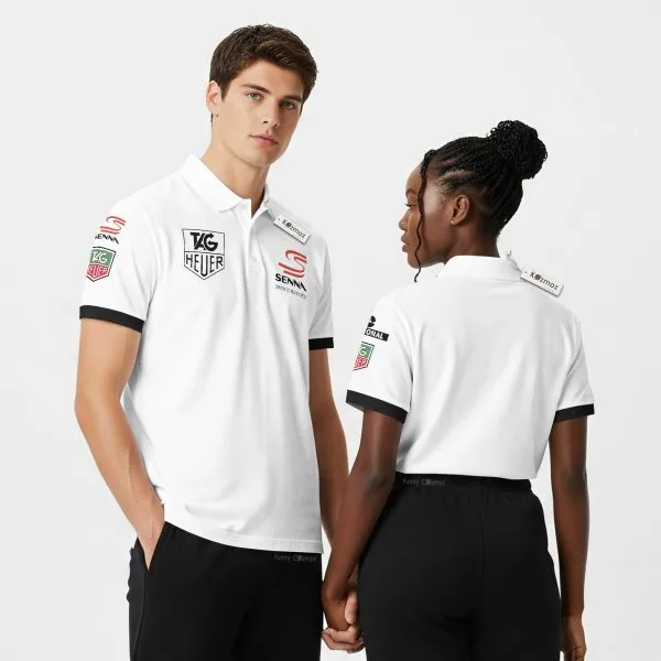 Ayton Senna Tag Heuer F1 Custom Polo Shirt