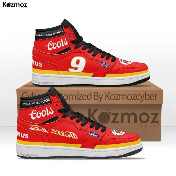 Bill Elliott Custom Shoes #9 Livery 1987 Livery Coors Racing Shoes