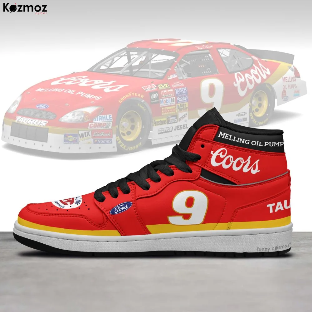 Bill Elliott Custom Shoes #9 Livery 1987 Livery Coors Racing Shoes - Image 3
