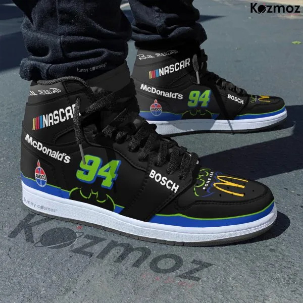Alternative view of Bill Elliott Custom Shoes McDonald's x Batman Forever Livery 1995 Livery Thunderbat Racing Shoes