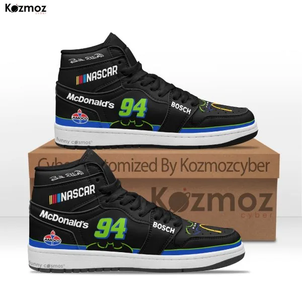 Bill Elliott Custom Shoes McDonald's x Batman Forever Livery 1995 Livery Thunderbat Racing Shoes