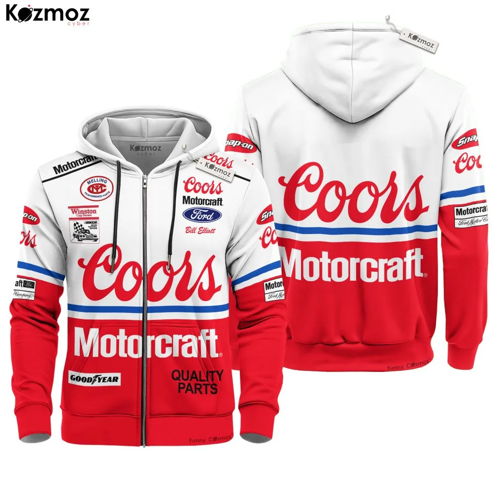 Bill Elliott Racing Firesuit Costume Coors Motorcraft 1988 Collection - Ford NASCAR Racing Team - Image 3