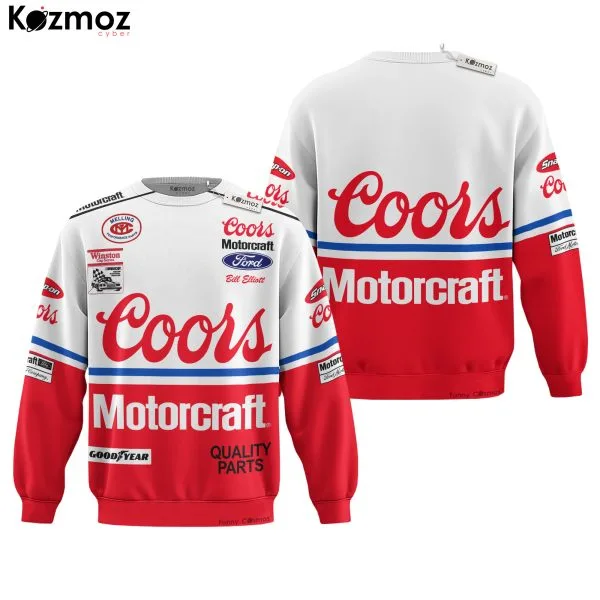 Bill Elliott Racing Firesuit Costume Coors Motorcraft 1988 Collection - Ford NASCAR Racing Team - Image 4